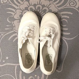 White Vans Size 7.5 in Woman’s